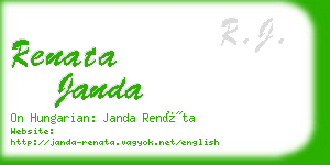 renata janda business card